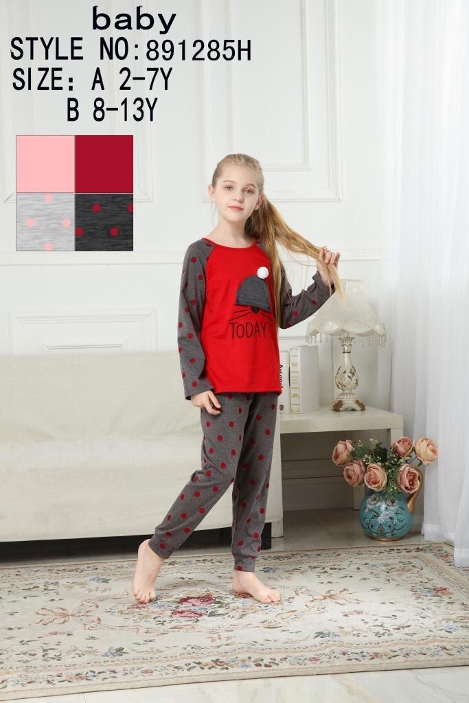 ست استین بلند دخترانه برند جوانا کد F891285H ست استین بلند دخترانه برند جوانا کد F891285H
